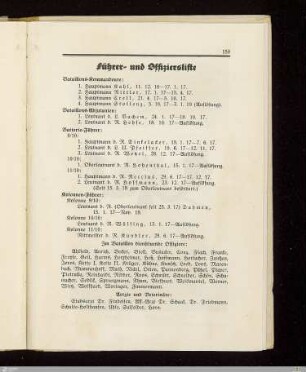 Führer- und Offiziersliste