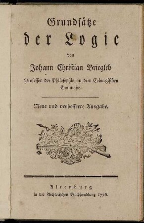 Grundsätze der Logic