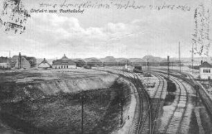 Leipzig: Einfahrt zum Postbahnhof