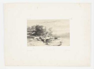 Landschaft mit marodem Gebäude, Blatt 14 der Folge "Werke"