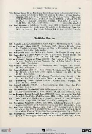 Weltliche Herren (Nr. 605-1261)