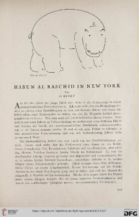 7: Harun al Raschid in New York