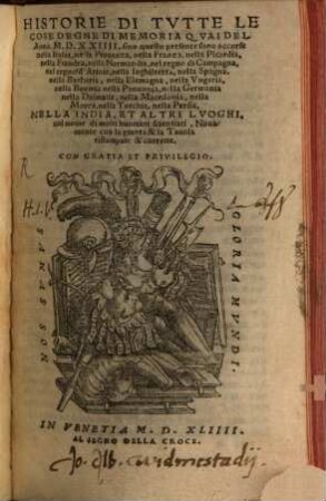 Historia di tutte le cose degni di memoria nel mondo par terra ...