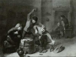 Bauernrauferei beim Kartenspiel