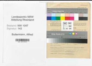 Entnazifizierung Alfred Buttermann , geb. 29.07.1903 (Angestellter)