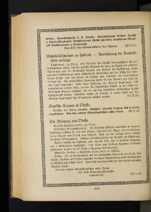 Die Besetzung von Odessa.