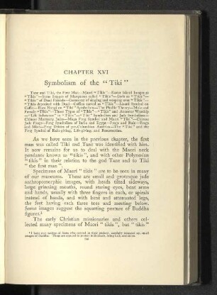 Chapter XVI Symbolism of the "Tiki"
