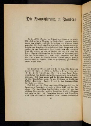 26-47, Die Französierung in Flandern