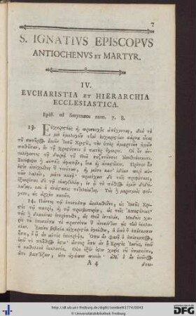 Ex Seculo II.