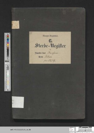 Sterberegister Booßen 1879