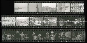 Ägypten - Auf dem Land, Hochzeitsauto, Zeitungsverkäufer und Theateraufführung
