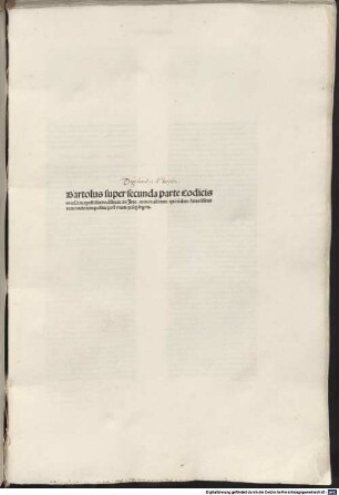 Lectura super secunda parte Codicis : mit Additiones von Alexander Tartagnus u.a.