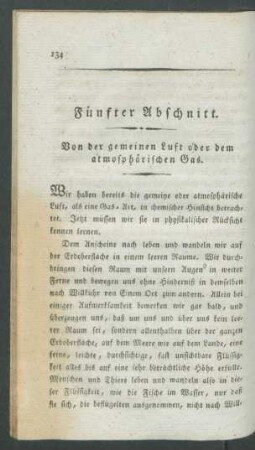 Fünfter Abschnitt. Von der gemeinen Luft [...].