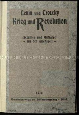 Russische Aufsatzsammlung über den ersten Weltkrieg und die russische Revolution in deutscher Übersetzung
