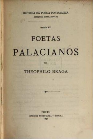 Historia da litteratura portugueza : [Tomos 14 in 7 Voll.], 5