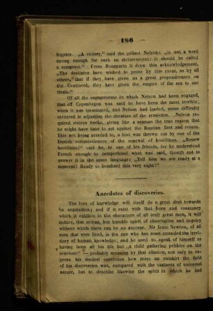 Anecdotes of discoveries.