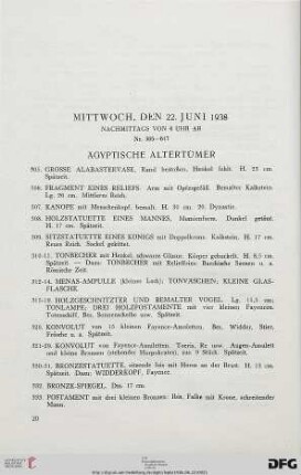 Ägyptische Altertümer (Nr. 305-346)