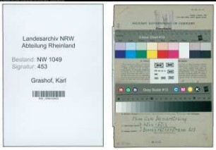 Entnazifizierung Karl Grashof , geb. 14.05.1911 (Inspektor)