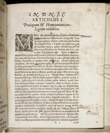 Articulus I. - Articulus VI.