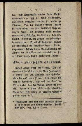 Ein u. zwanzigstes Hauptstück. - Vier u. zwanzigstes Hauptstück.
