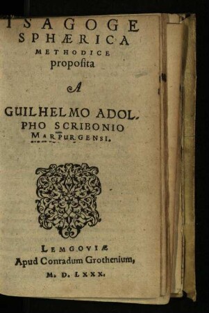 Isagoge Sphærica Methodice proposita