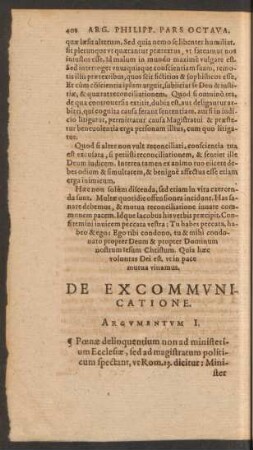 De Excommunicatione.