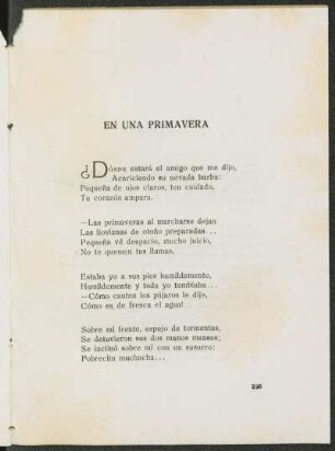 En una primavera