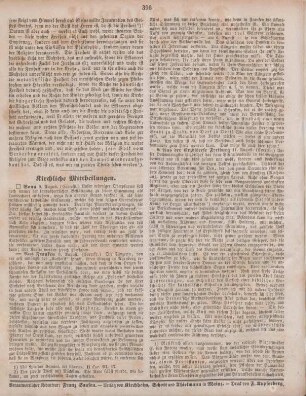 396 Kirchliche Mittheilungen
