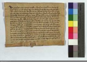 Schiedsspruch der Scheffen zu Wetzlar zwischen Hartrad von Merenberg Propst zu Vetzlar und dem deutschen Hause zu Marburg über den halben Zehnten ...