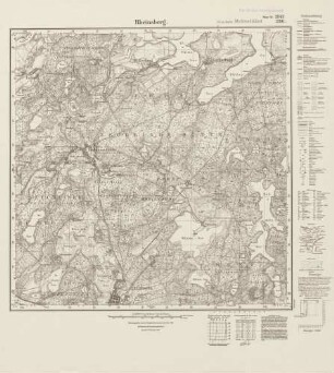 2843 (alte Nr.: 1396) Rheinsberg, Meßtischblatt (4cm - Karte)