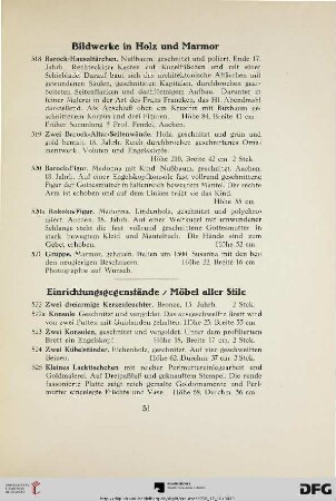 Bildwerke in Holz und Marmor