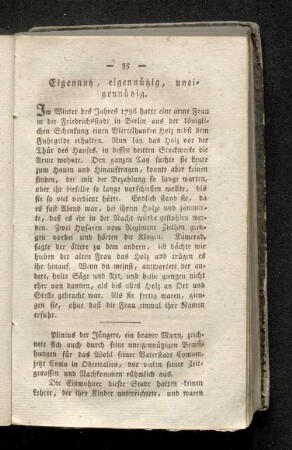 Eigennutz, eigennützig, uneigennützig.