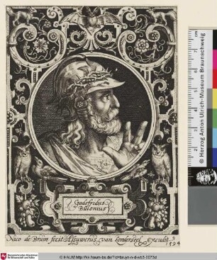 Godefridus Bulonius [Gottfried IV. von Bouillon; Godfrey of Bullion]