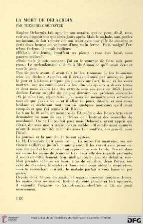 1: La mort de Delacroix