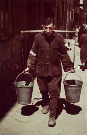 Wasserträger im jüdischen Viertel von Lublin