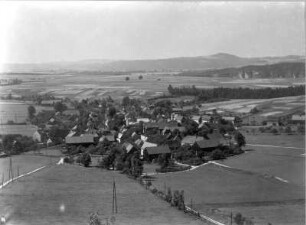 Schöna (Reinhardtsdorf-Schöna). Ortsteilansicht. Blick vom Zirkelstein nach Nordwest
