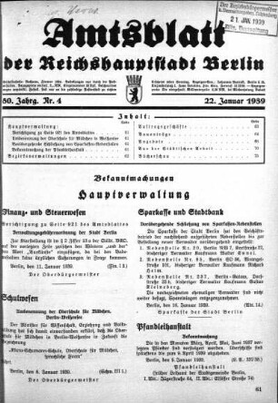 1939,4: Nr. 4, 22. Januar 1939