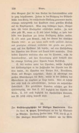 158-160 [Rezension] Pieper, Anton, Zur Entstehungsgeschichte der ständigen Nuntiaturen
