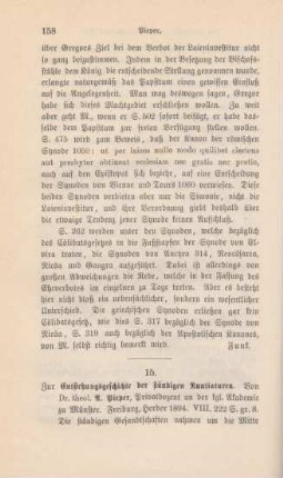 158-160 [Rezension] Pieper, Anton, Zur Entstehungsgeschichte der ständigen Nuntiaturen