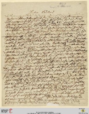 Brief von Clemens Brentano an Achim von Arnim
