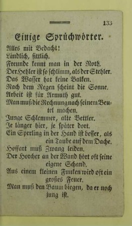 Einige Spruechwoerter