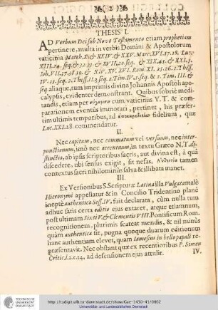 Collegii Theologici Privato-Publici Exercitatio ; Exercitatio vigesima sexta