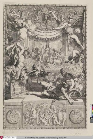 [Allegorische Darstellung auf den Ruhms Wilhelm III. von Oranien; Allegories on the glory of William III, Prince of Orange]