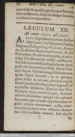 Saeculum XII. Ab anno 1100. ad 1200