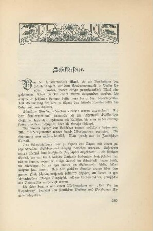 Schillerfeier.