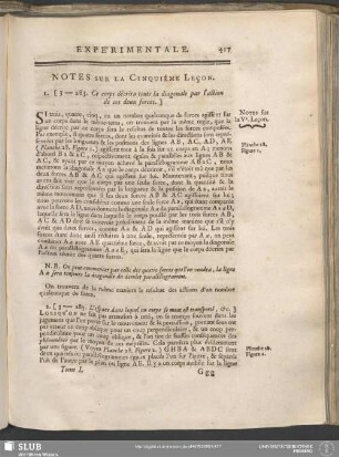 Notes Sur La Cinquiéme Leçon