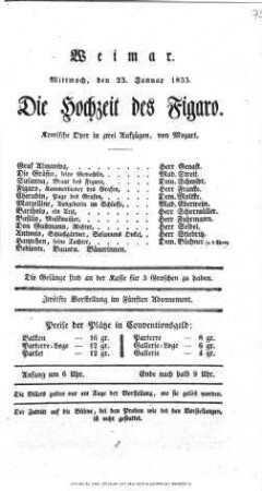Die Hochzeit des Figaro