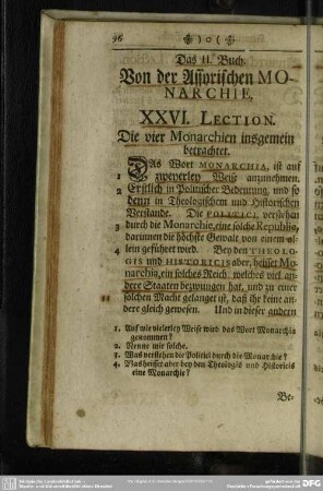 Das II. Buch. Von der Assyrischen Monarchie