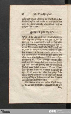 Zweytes Hauptstück.