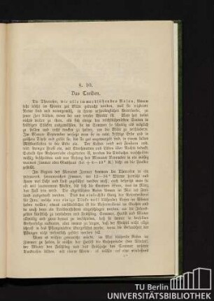 § 10. Das Treiben.